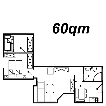 Strandnahe Ferienwohnung Haus Kirsten Nr.2 * Duhnen